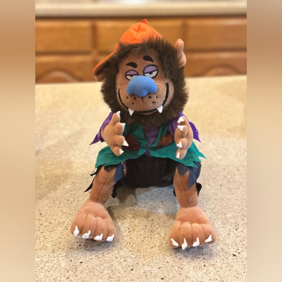 Monster Bash Werewolf 1997 Plush & Dragon Skull Candy Bowl -Bundle - Picture 5 of 16